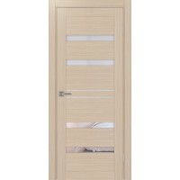 Турин 561.12, цвет Дуб беленый FL стекло Прозрачное, размер 80*200 см.