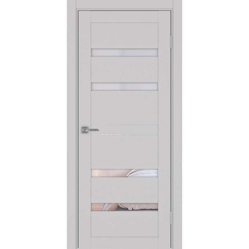 Межкомнатная дверь Турин 561.12, цвет пепельный, заполнение Прозрачное, размер 200*80 см.