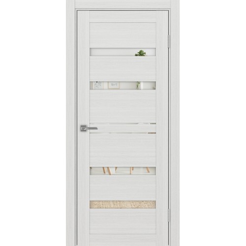 Турин 561.12, цвет ясень серебристый, заполнение Зеркало, размер 200*80 см.