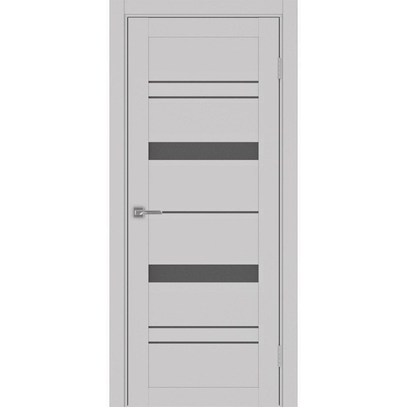 Межкомнатная дверь Турин 562.12, цвет Пепельный стекло Графит матовое, размер 80*200 см.