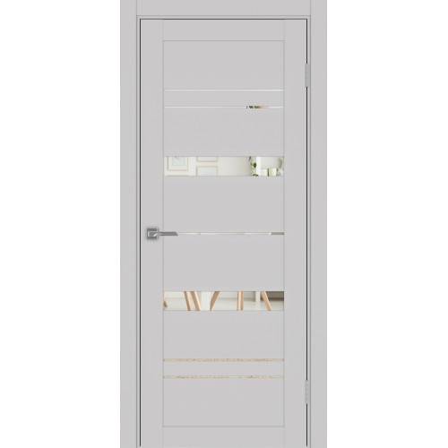 Турин 562.12, цвет пепельный, заполнение Зеркало, размер 200*80 см.