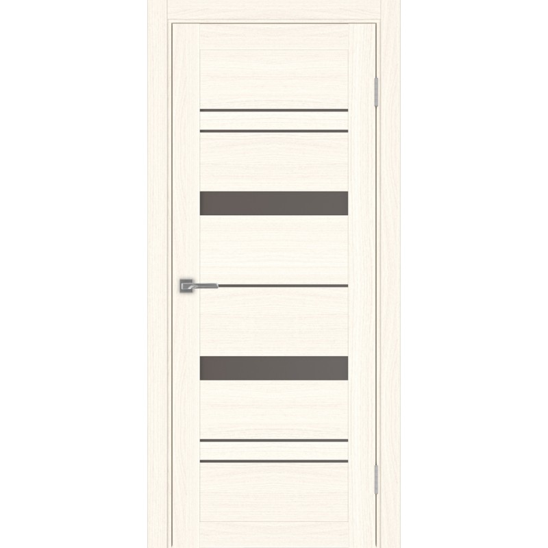 Межкомнатная дверь Турин 562.12, цвет ясень светлый, заполнение Бронза матовое, размер 200*80 см.