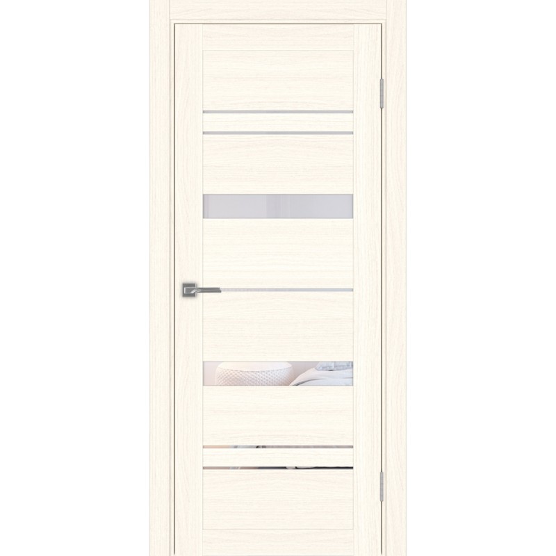 Межкомнатная дверь Турин 562.12, цвет ясень светлый, заполнение Прозрачное, размер 200*80 см.