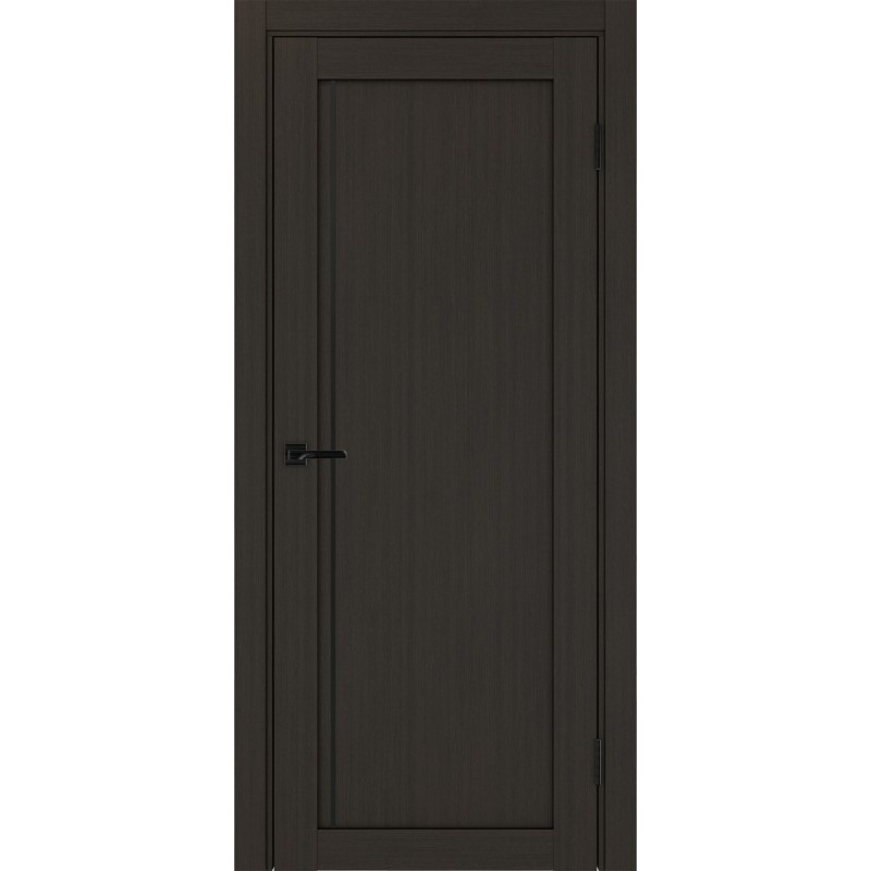 Межкомнатная дверь Турин 565АПП.11, цвет Венге FL, молдинг алюм.чёрн размер 80*200 см.