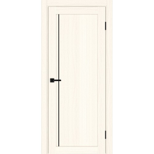 Турин_565АПП.11, цвет Ясень светлый молдинг алюм.чёрн размер 80*200 см.