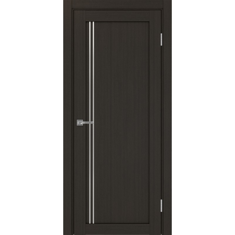 Межкомнатная дверь Турин 566АПП.111, цвет Венге FL, молдинг алюм.хром размер 80*200 см.