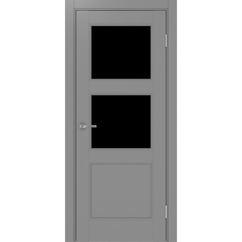 Межкомнатная дверь Турин Neo 530.221, цвет серый, заполнение LACчерный, размер 200*70 см.