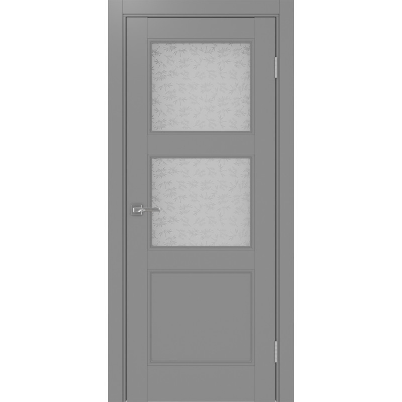 Межкомнатная дверь Турин Neo 530.221, цвет серый, заполнение Дали бесцветное, размер 200*80 см.