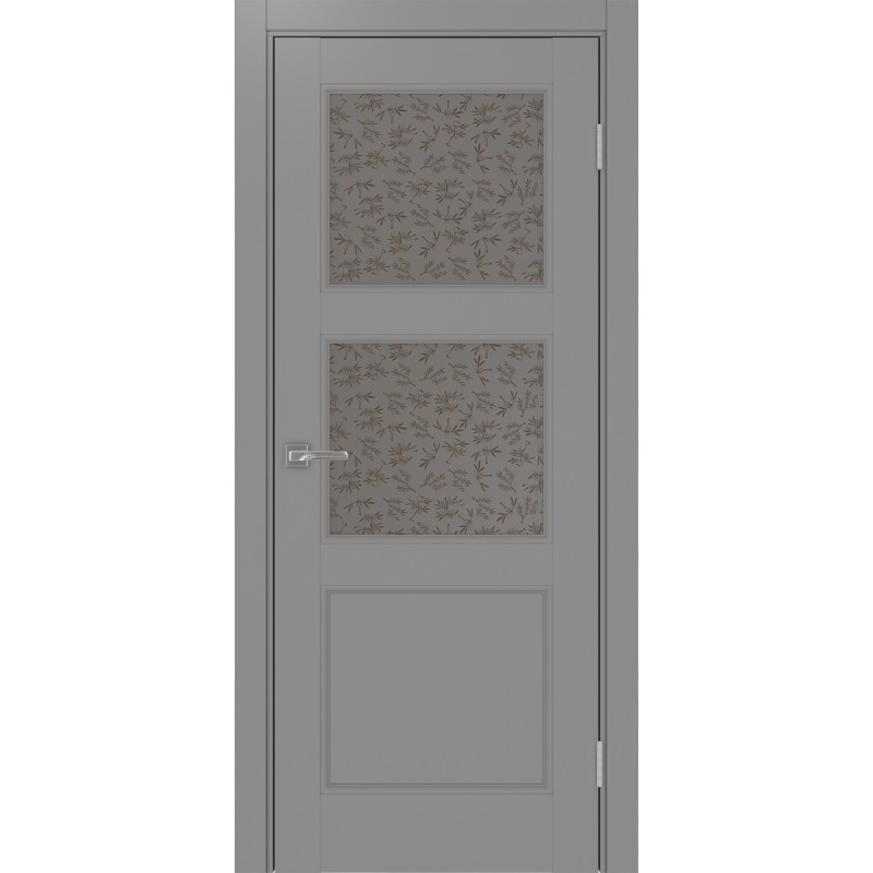 Межкомнатная дверь Турин Neo 530.221, цвет серый, заполнение Дали бронзовое, размер 200*80 см.
