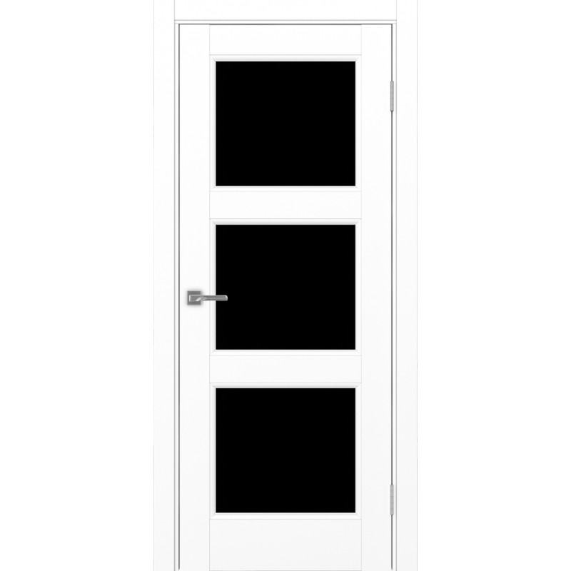 Межкомнатная дверь Турин Neo 530.222, цвет белый снежный, заполнение LACчерный, размер 200*80 см.