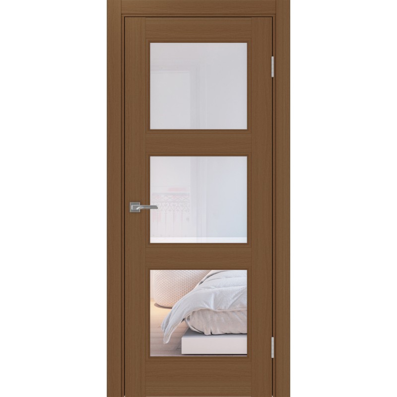 Межкомнатная дверь Турин Neo 530.222, цвет орех NL, заполнение Прозрачное, размер 200*80 см.