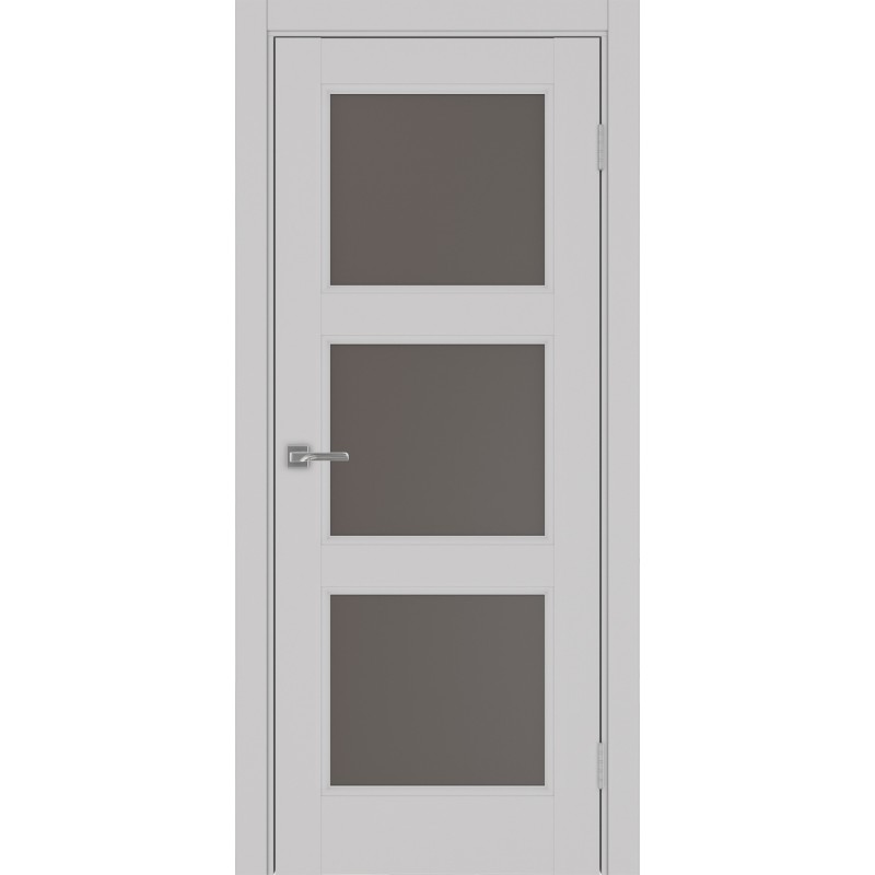 Межкомнатная дверь Турин Neo 530.222, цвет пепельный, заполнение Бронза матовое, размер 200*80 см.