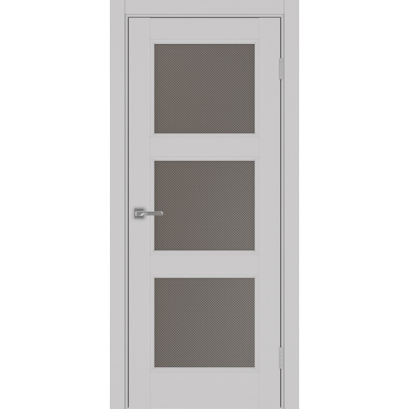 Межкомнатная дверь Турин Neo 530.222, цвет пепельный, заполнение Пунта бронзовое, размер 200*80 см.