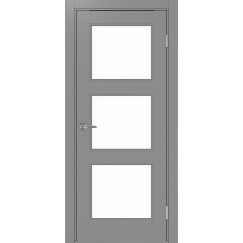 Межкомнатная дверь Турин Neo 530.222, цвет серый, заполнение LACбелый, размер 200*80 см.