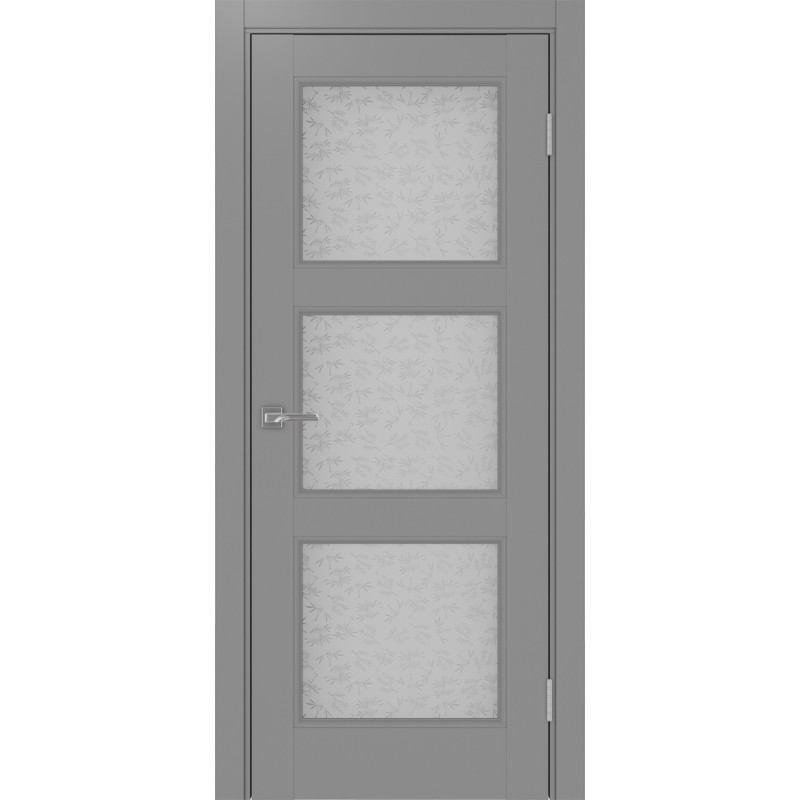 Межкомнатная дверь Турин Neo 530.222, цвет серый, заполнение Дали бесцветное, размер 200*80 см.