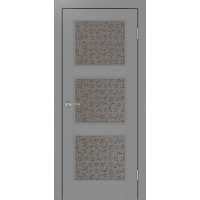 Межкомнатная дверь Турин Neo 530.222, цвет серый, заполнение Дали бронзовое, размер 200*80 см.