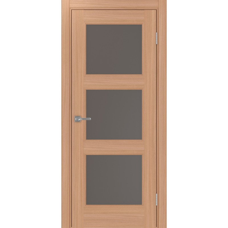 Межкомнатная дверь Турин Neo 530.222, цвет ясень тёмный, заполнение Бронза матовое, размер 200*80 см.