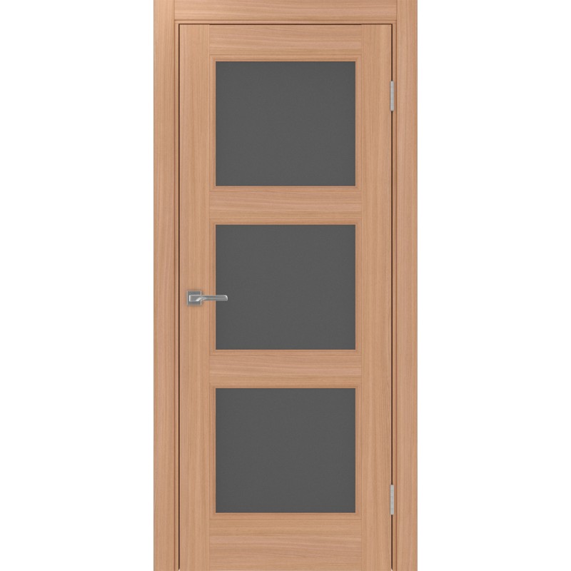 Межкомнатная дверь Турин Neo 530.222, цвет ясень тёмный, заполнение Графит матовое, размер 200*80 см.