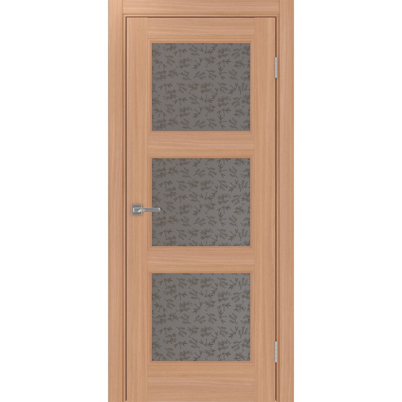 Межкомнатная дверь Турин Neo 530.222, цвет ясень тёмный, заполнение Дали бронзовое, размер 200*80 см.