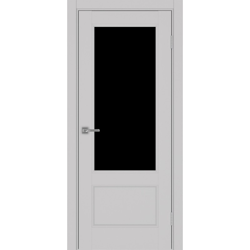 Межкомнатная дверь Турин Neo 540ПФ.21, цвет пепельный, заполнение LACчерный, размер 200*80 см.