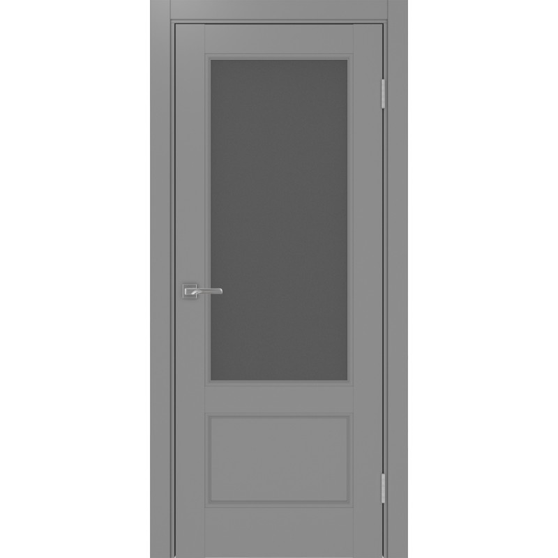 Межкомнатная дверь Турин Neo 540ПФ.21, цвет серый, заполнение Графит матовое, размер 200*80 см.
