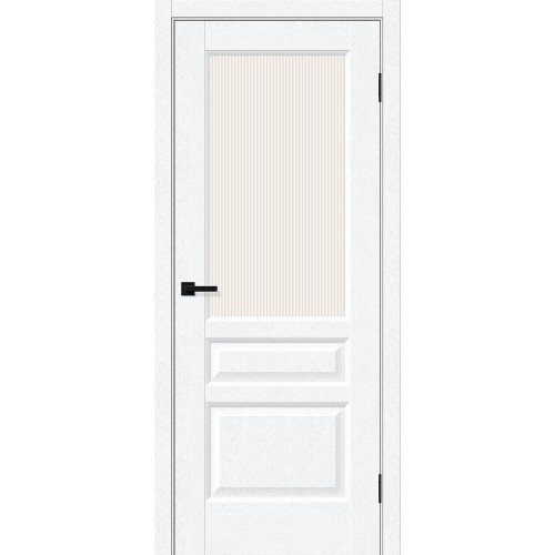 Неоклассик-35 цвет White Silkwood, стекло Magic Moru, покрытие ПЭТ, размер 200*80 см.