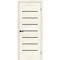 Браво-22 цвет Nordic Oak, стекло Black Shine, покрытие Эко-шпон, размер 200*80 см.