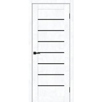 Браво-22 цвет Snow Art, стекло Black Shine, покрытие Эко-шпон, размер 200*80 см.