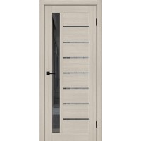 Браво-27 цвет Cream Melinga, стекло Mirox Grey, покрытие Эко-шпон, размер 200*80 см.