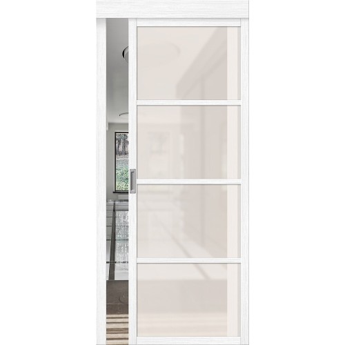 Твигги-11.3 цвет Snow Melinga, стекло Magic Fog, покрытие Эко-шпон, размер 200*80 см.