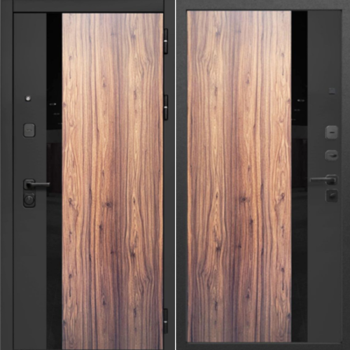 Металлическая Luxor 2МДФ Орех Каньон / Коньяк 205*96 правая