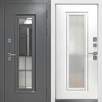 Металлическая Luxor Termo 4 Букле графит / Эмалит белый 205*96 правая