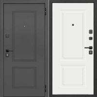 Гарда 7 см 2 МДФ Сатин графит / Эмалит Белый 205*96 правая