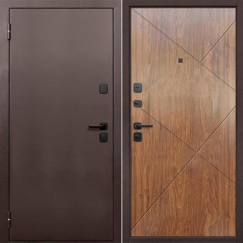 Металлическая Гарда 7 см Антик медь / Мореная береза 205*86 левая