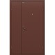 Металлическая входная дверь Дуо Слим Антик Медь/Антик Медь 205*125 правая