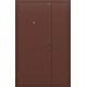 Металлическая входная дверь Дуо Слим Антик Медь/Антик Медь 205*125 левая