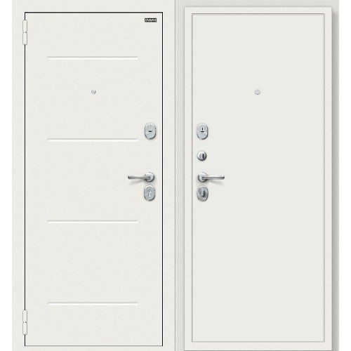 Аура Kale Шагрень белая/Off-white 205*86 левая