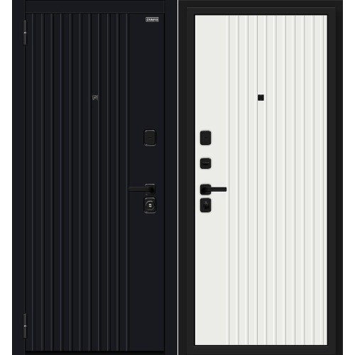 Граффити-32/32 Total Black/Super White 205*86 левая