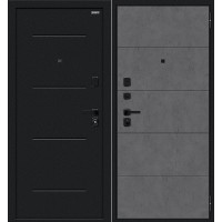 Граффити-1 Инсайд/SBlack Букле черное/Slate Art 205*86 левая