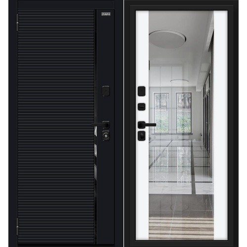 Металлическая Лайнер/SBlack Black Shell/White Silk 205*86 левая