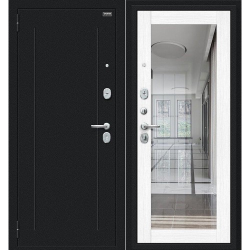 Флэш Букле черное/Snow Melinga 205*86 левая