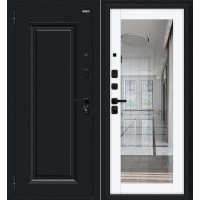 Флэш МФ/SBlack Букле черное/White Silk 205*86 левая