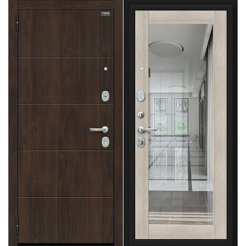 Металлическая Флэт Kale Almon/Cappuccino Veralinga 205*86 правая