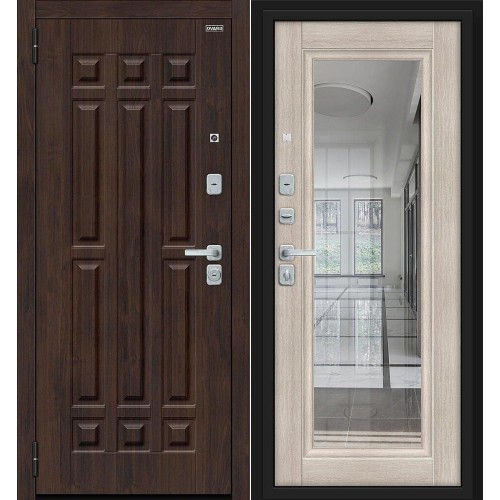 Металлическая Форм/BChrome Almon/Cappuccino Melinga 205*86 левая